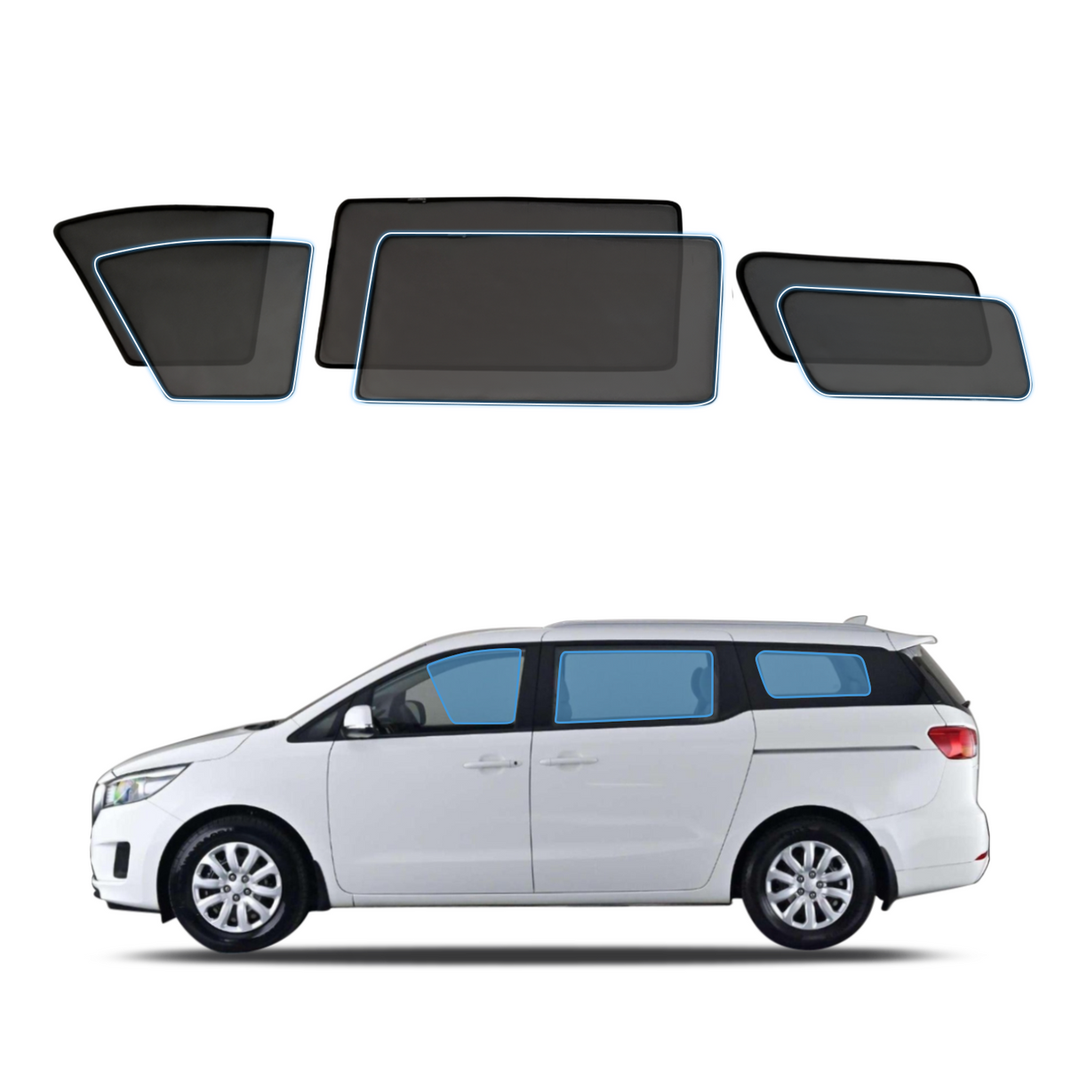 Magnetic Window Sun Shade for KIA Carnival YP Series 2014-2020