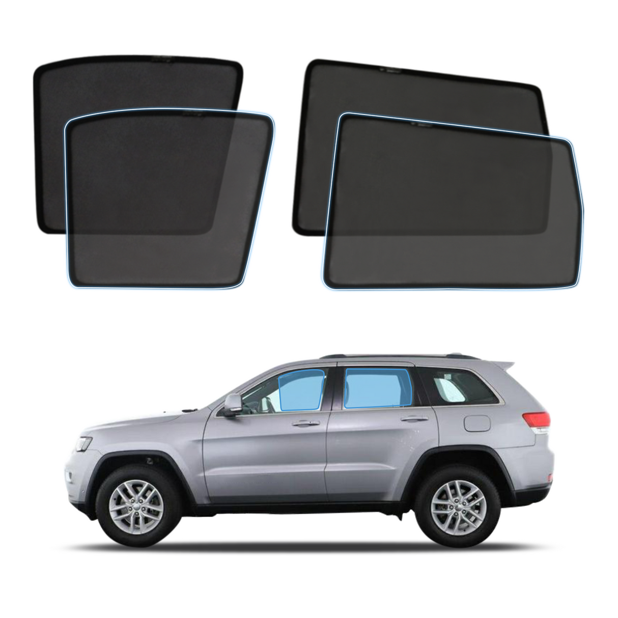 Magnetic Window Sun Shade for Jeep Grand Cherokee WK 2010-2021