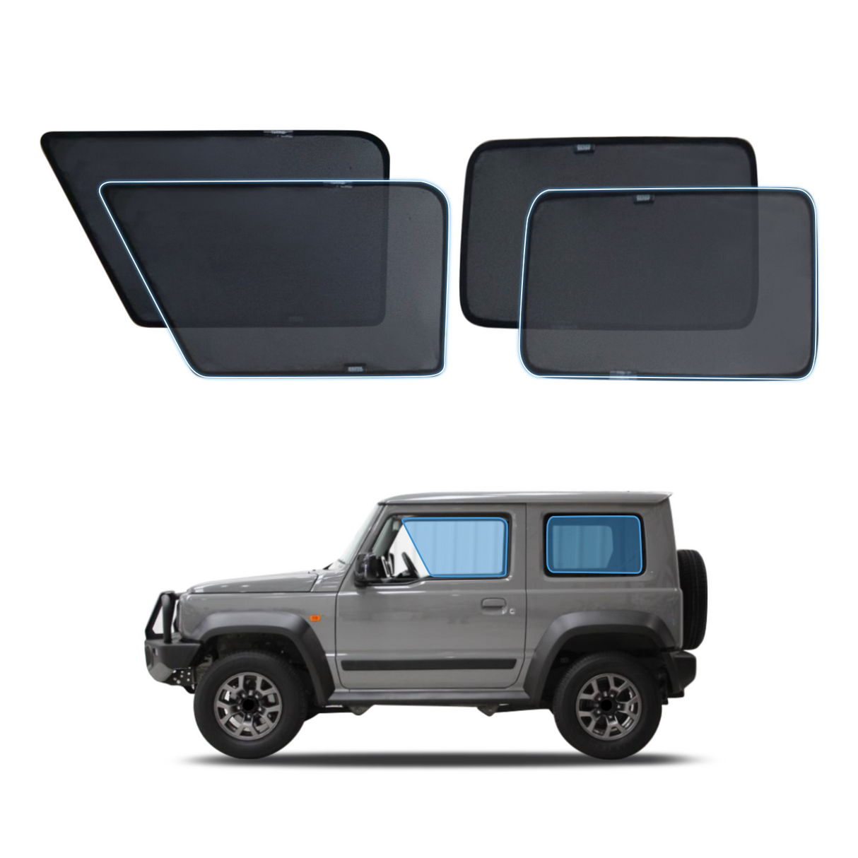 Magnetic Window Sun Shade for Suzuki Jimny 3Door 2018-Onwards