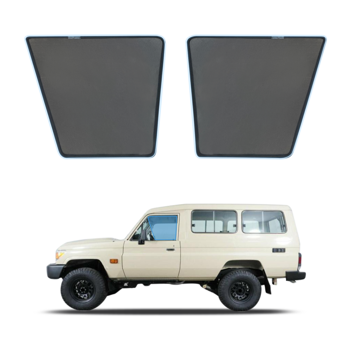 Magnetic Window Sun Shade for Toyota Land Cruiser LandCruiser 78 LC78