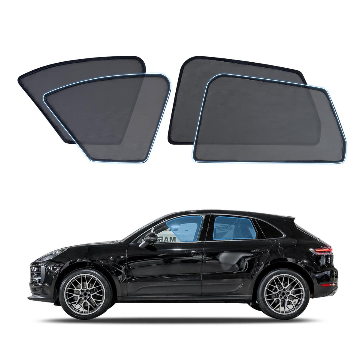 Magnetic Window Sun Shade for Porsche Macan 2014-Onwards