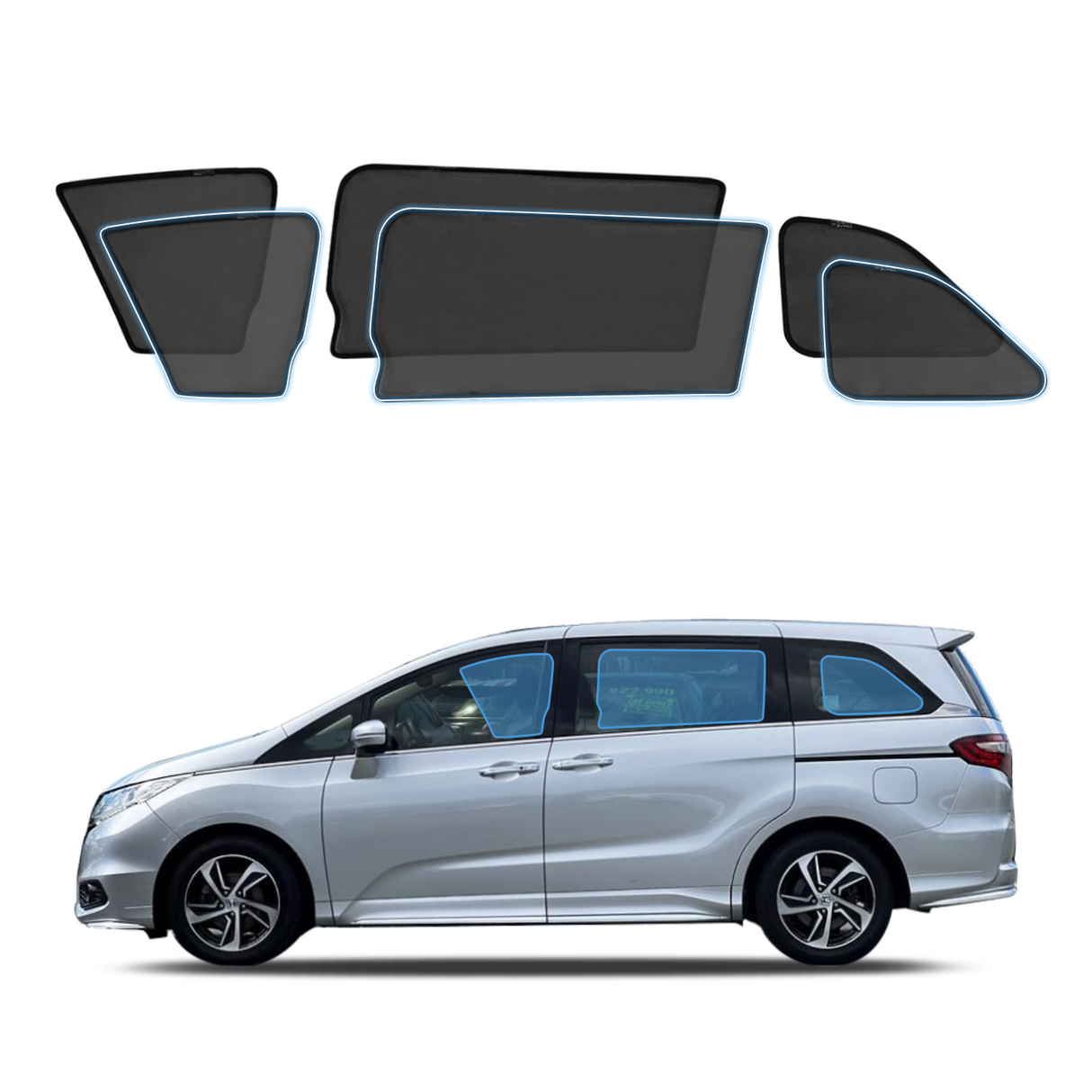 Magnetic Window Sun Shade for Honda Odyssey 2013-2020