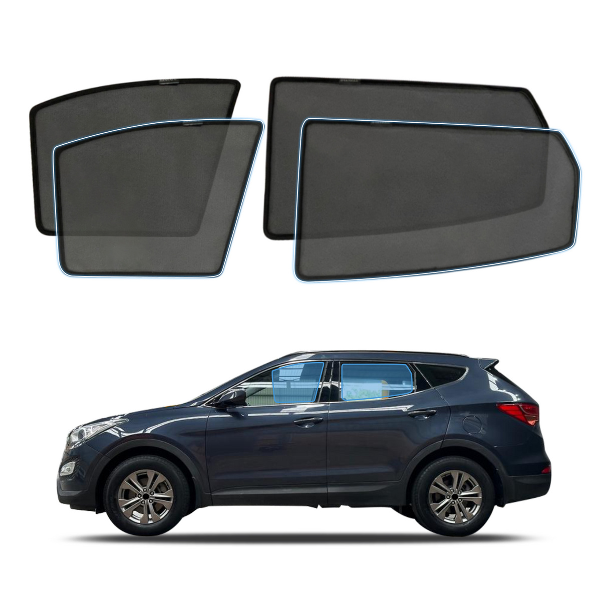 Magnetic Window Sun Shade for Hyundai Santa Fe DM Series 2012-2018