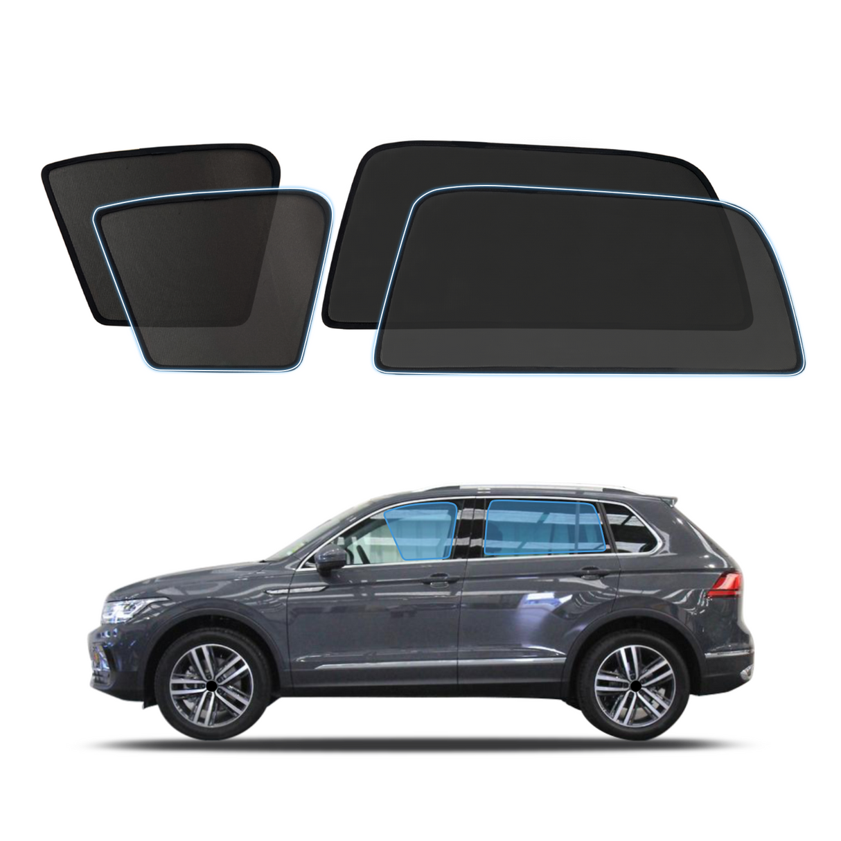 Magnetic Window Sun Shade for Volkswagen Tiguan 2016-Onwards