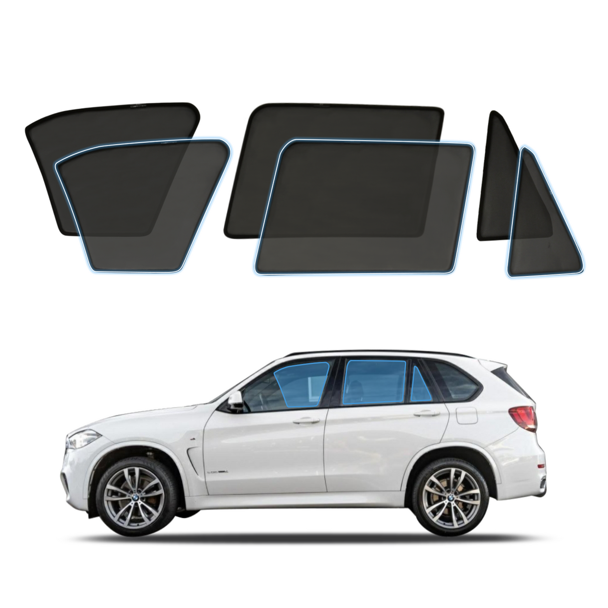 Magnetic Window Sun Shade for BMW X5 F15 2013-2018