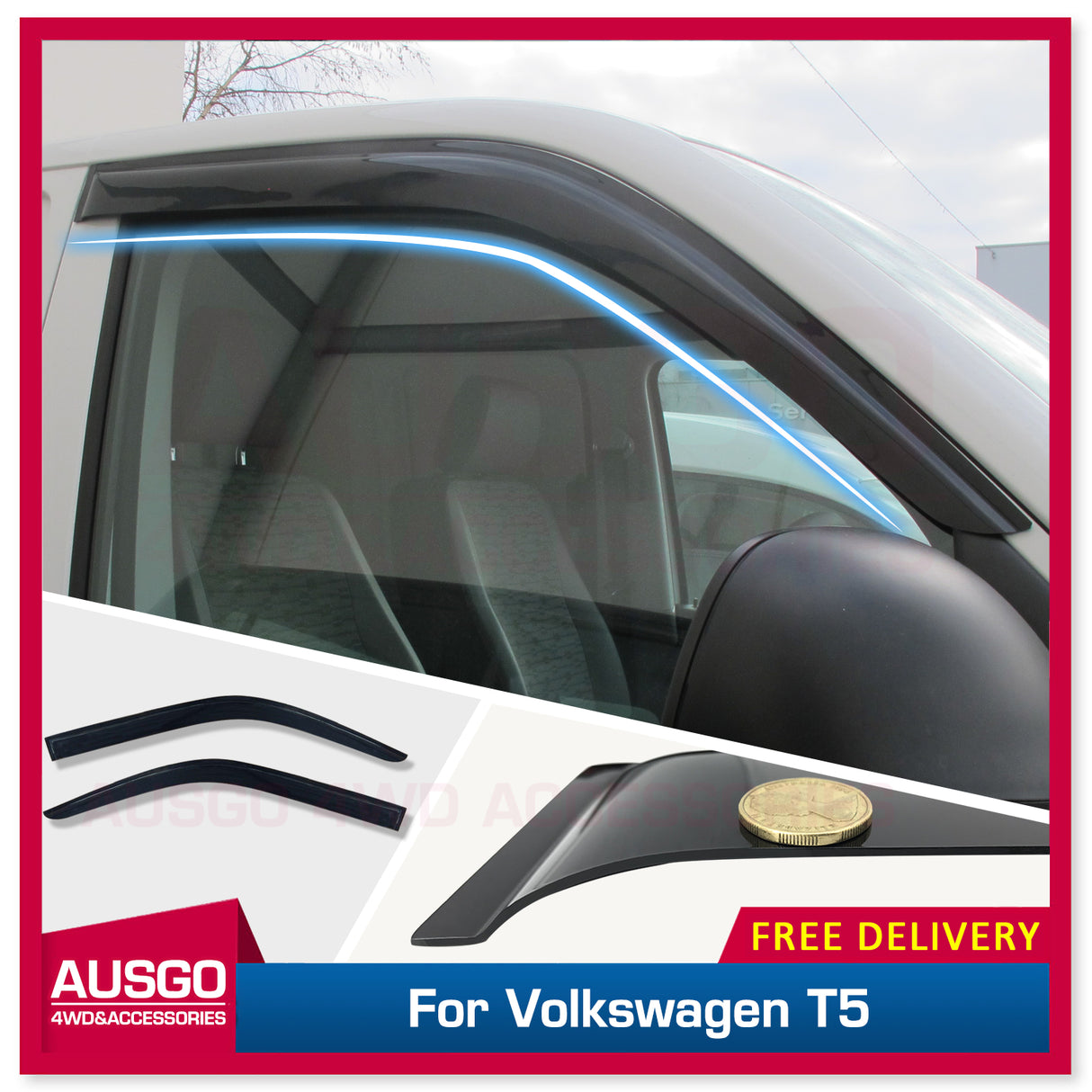 Weather Shields for Volkswagen Multivan Transporter T5 2004-2015