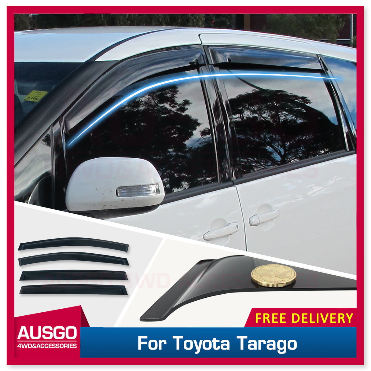 Weather Shields for Toyota Tarago 2007-Onwards