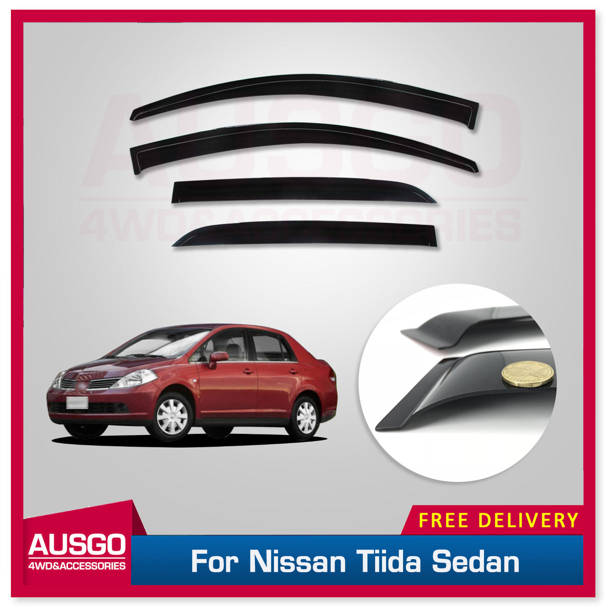 Weather Shields for Nissan Tiida Sedan 2006-2013