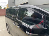 Stainless Trim Weather Shields for Toyota Alphard 2015-2024