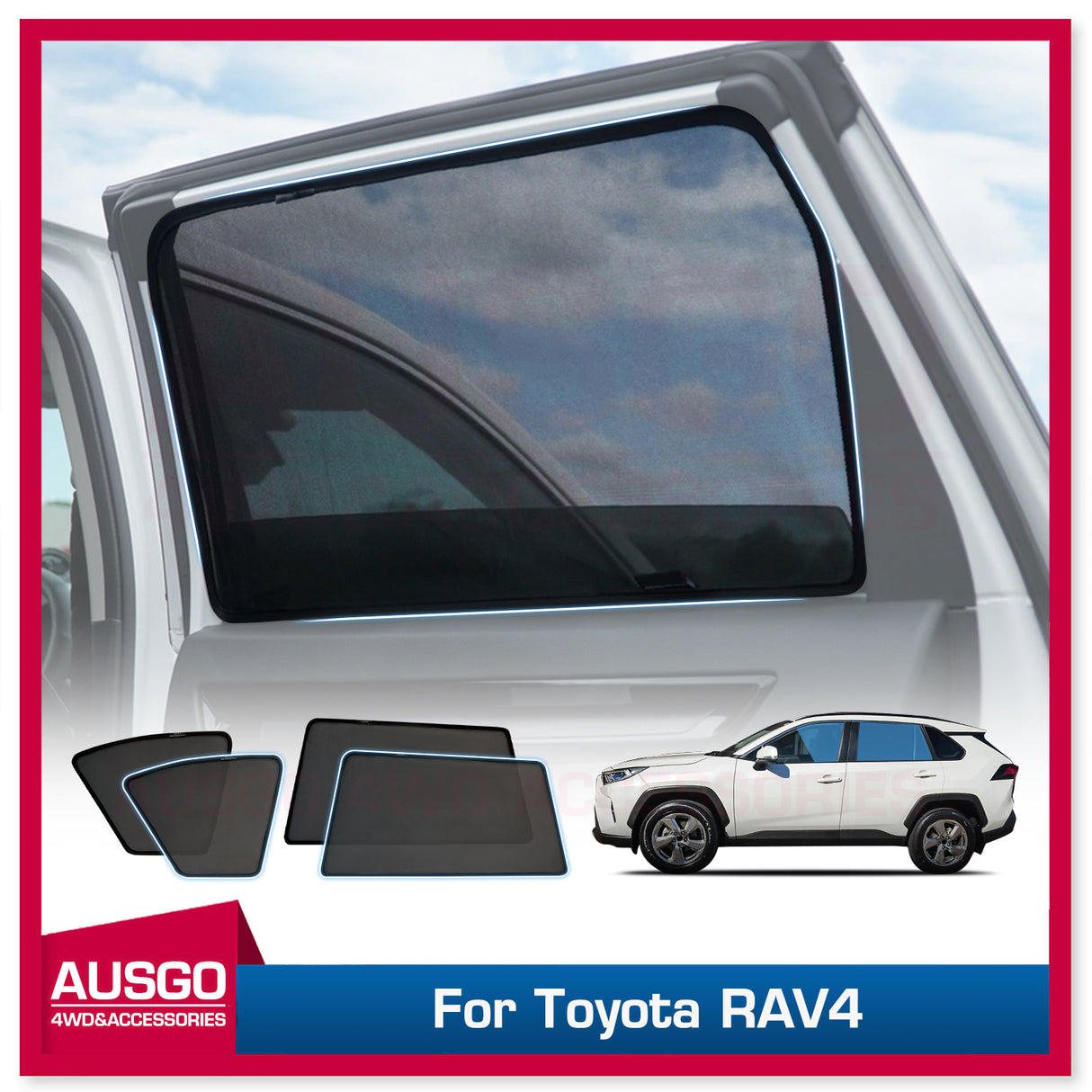 Magnetic Window Sun Shade for Toyota RAV4 2019-Onwards