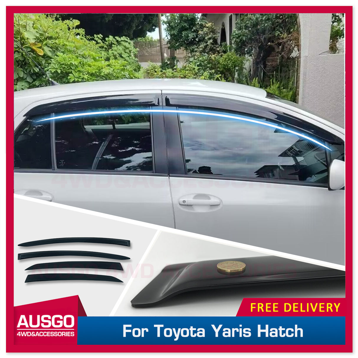 Luxury Weather Shields for Toyota Yaris Hatch 2005-2011