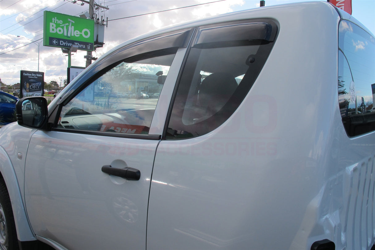 Weather Shields + Bonnet Protector for Mitsubishi Triton Extra Cab 2006-2015