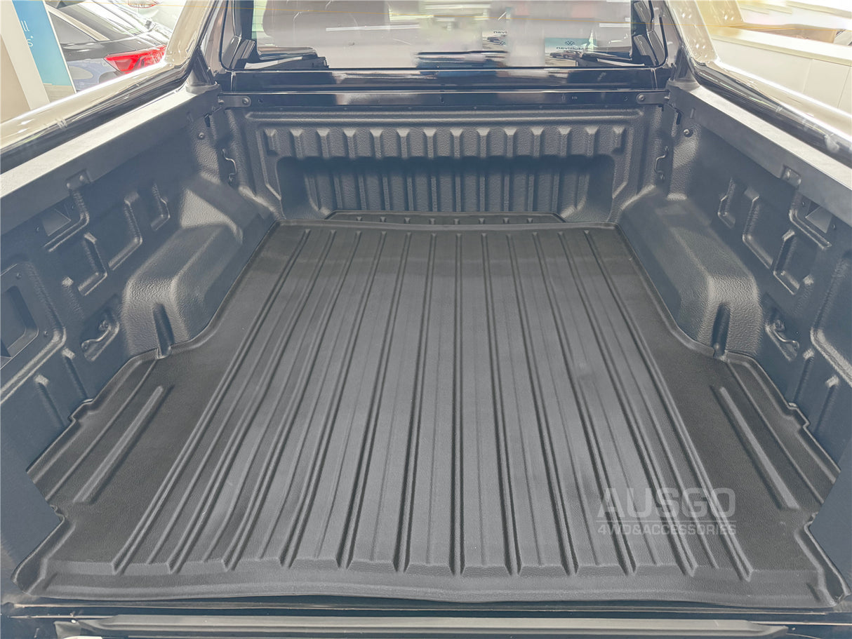 3D TPE Ute Mat for Volkswagen Amarok Next-Gen NF Dual Cab 2023-Onwards Fitted with Factory Plastic Tub Liner