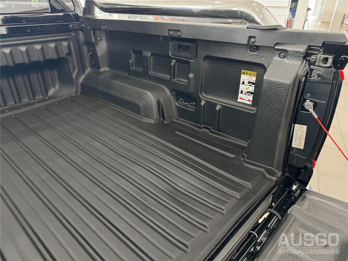 3D TPE Ute Mat for Volkswagen Amarok Next-Gen NF Dual Cab 2023-Onwards Fitted with Factory Plastic Tub Liner