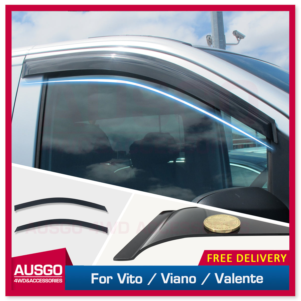 Weather Shields for Mercedes-Benz Vito / Viano / Valente 2004-2015