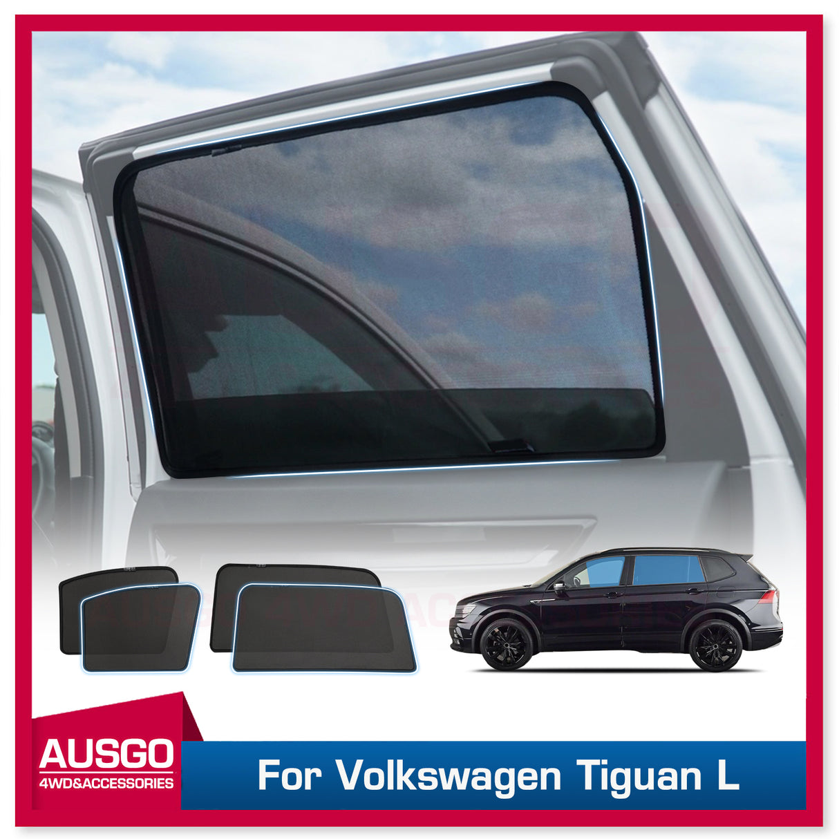 Magnetic Window Sun Shade for Volkswagen Tiguan L Allspace 2016-Onwards