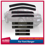 Weather Shields + Door Sill Protector for Ford Ranger Next-Gen Dual Cab 2022-Onwards