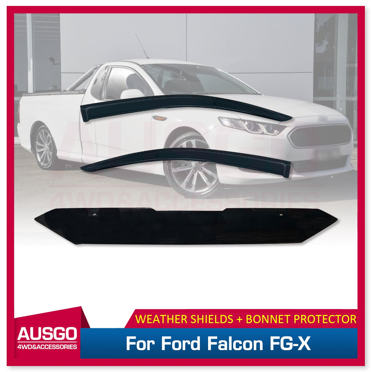 Weather Shields + Bonnet Protector for Ford Falcon FG-X 2014-2016