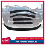 Weather Shields + Bonnet Protector for Volkswagen Amarok 2H Series Dual Cab 2009-2022