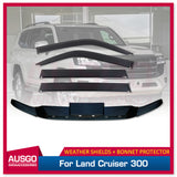 Luxury Weather Shields + Bonnet Protector for Toyota Land Cruiser 300 LC300 2021-Onwards