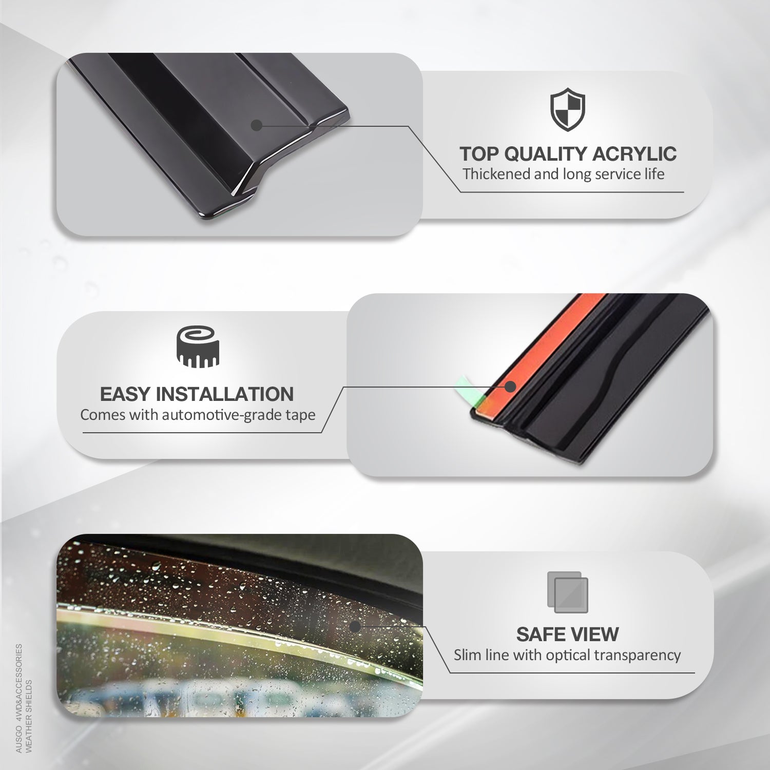 Injection Weather Shields for Haval H6GT B03 Series 2022-Onwards