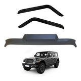 Weather Shields + Bonnet Protector for Jeep Wrangler 2Door JL Series 2018-Onwards