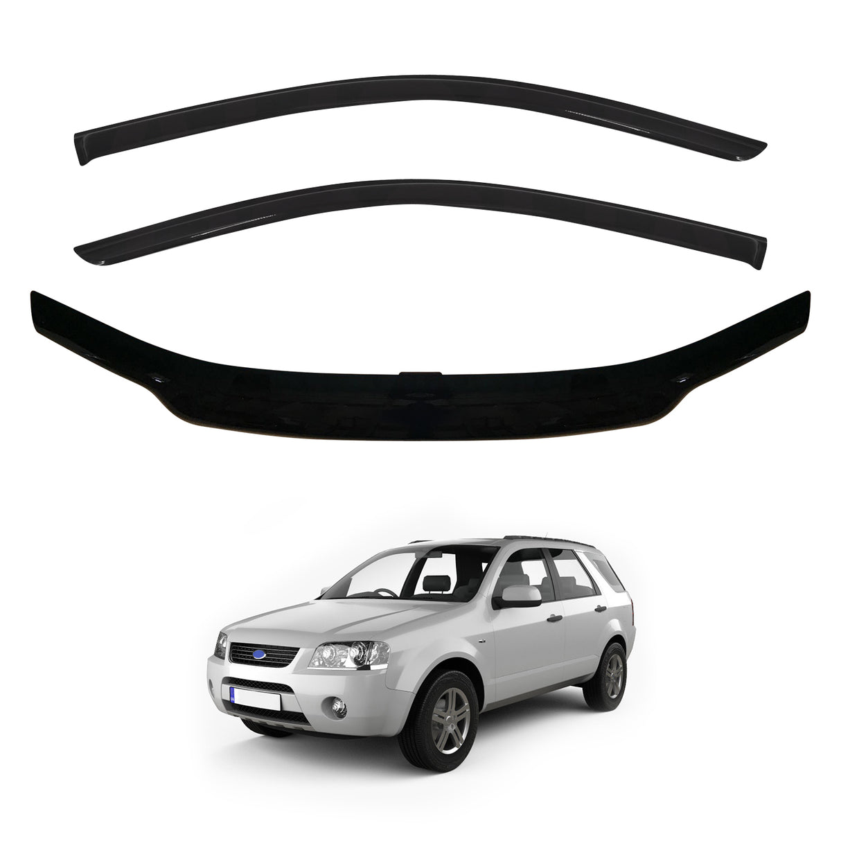 Weather Shields + Bonnet Protector for Ford Territory 2004-2011