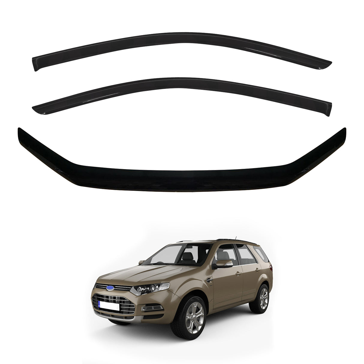 Weather Shields + Bonnet Protector for Ford Territory 2011-2020