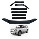 Wide Type Weather Shields + Bonnet Protector for Land Rover Defender L663 110 2020-Onwards