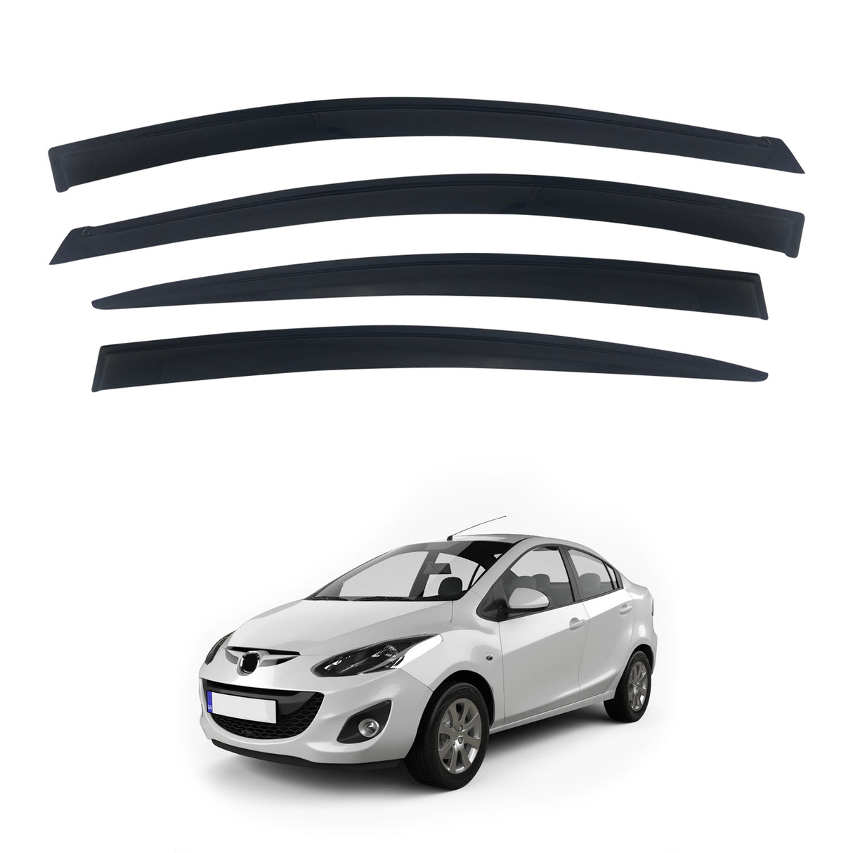 Weather Shields for Mazda 2 DE Series Sedan 2007-2014