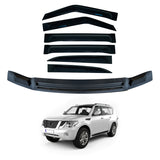 Wide Type Weather Shields + Bonnet Protector for Nissan Patrol Y62 2012-2019