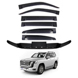 Wide Type Weather Shields + Bonnet Protector for Toyota Land Cruiser 300 LC300 2021-Onwards