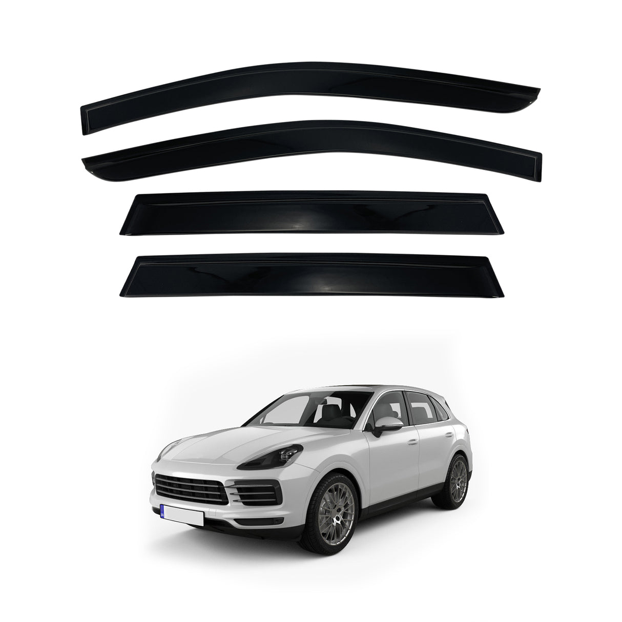 Luxury Weather Shields for Porsche Cayenne 2010-Onwards