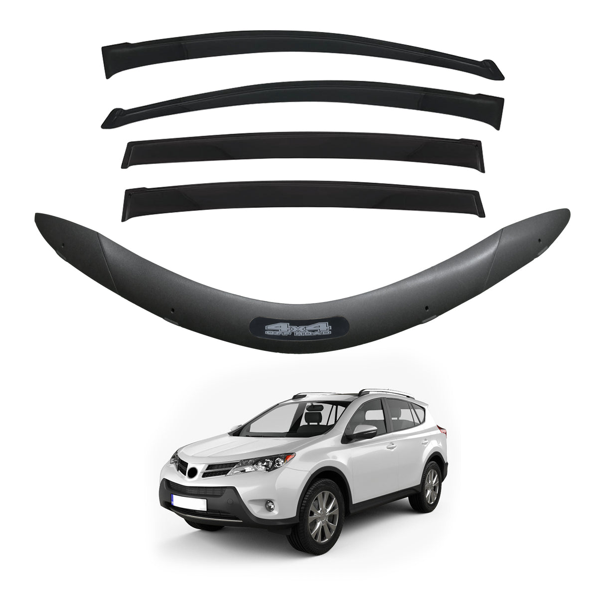 Weather Shields + Bonnet Protector for Toyota RAV4 2013-2019