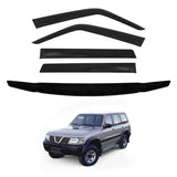 Weather Shields + Bonnet Protector for Nissan Patrol GU Y61 1998-2004