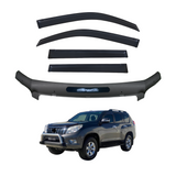 Weather Shields + Bonnet Protector for Toyota Land Cruiser Prado 150 2010-2013