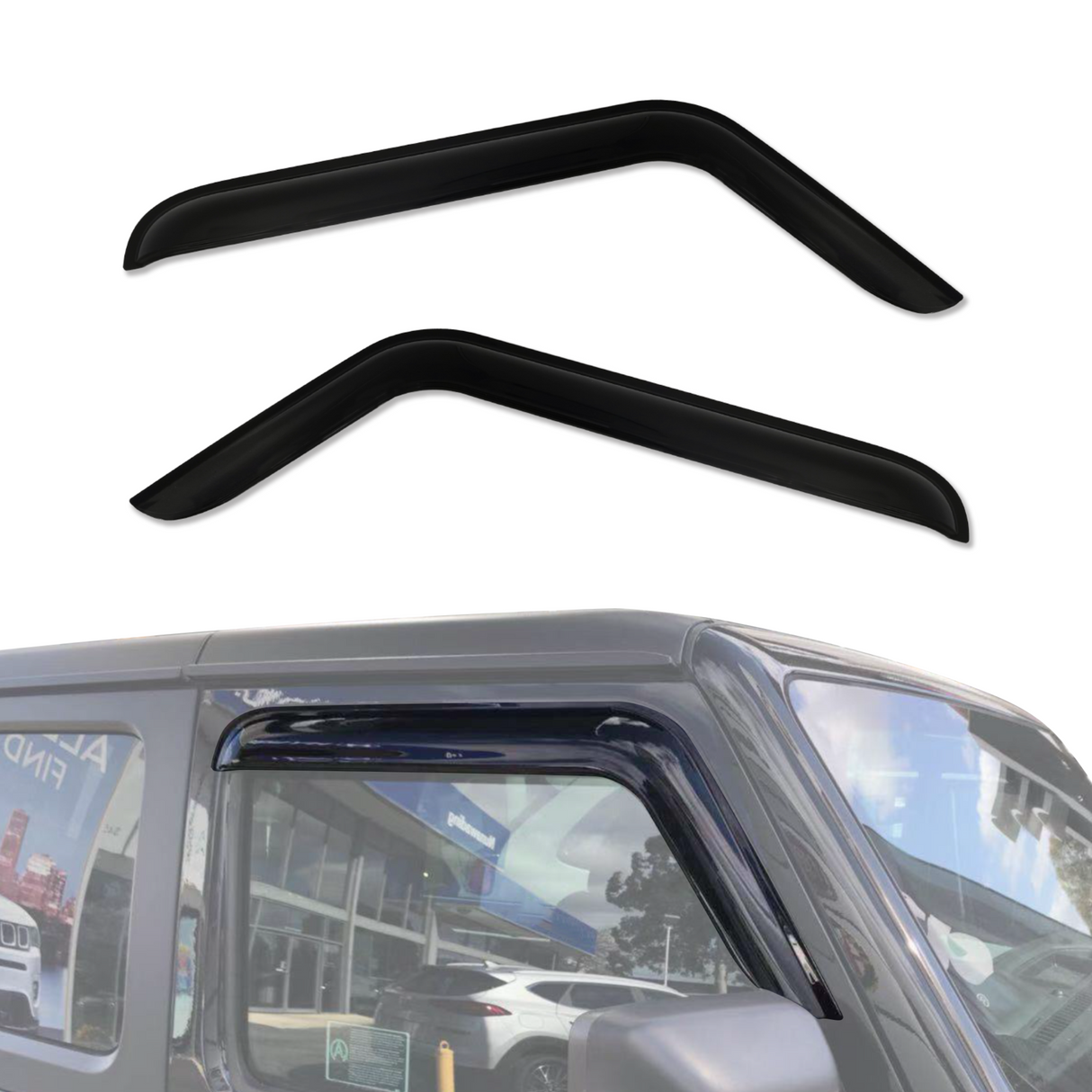 Luxury Weather Shields for Jeep Wrangler JL Series 2Door 2018-Onwards