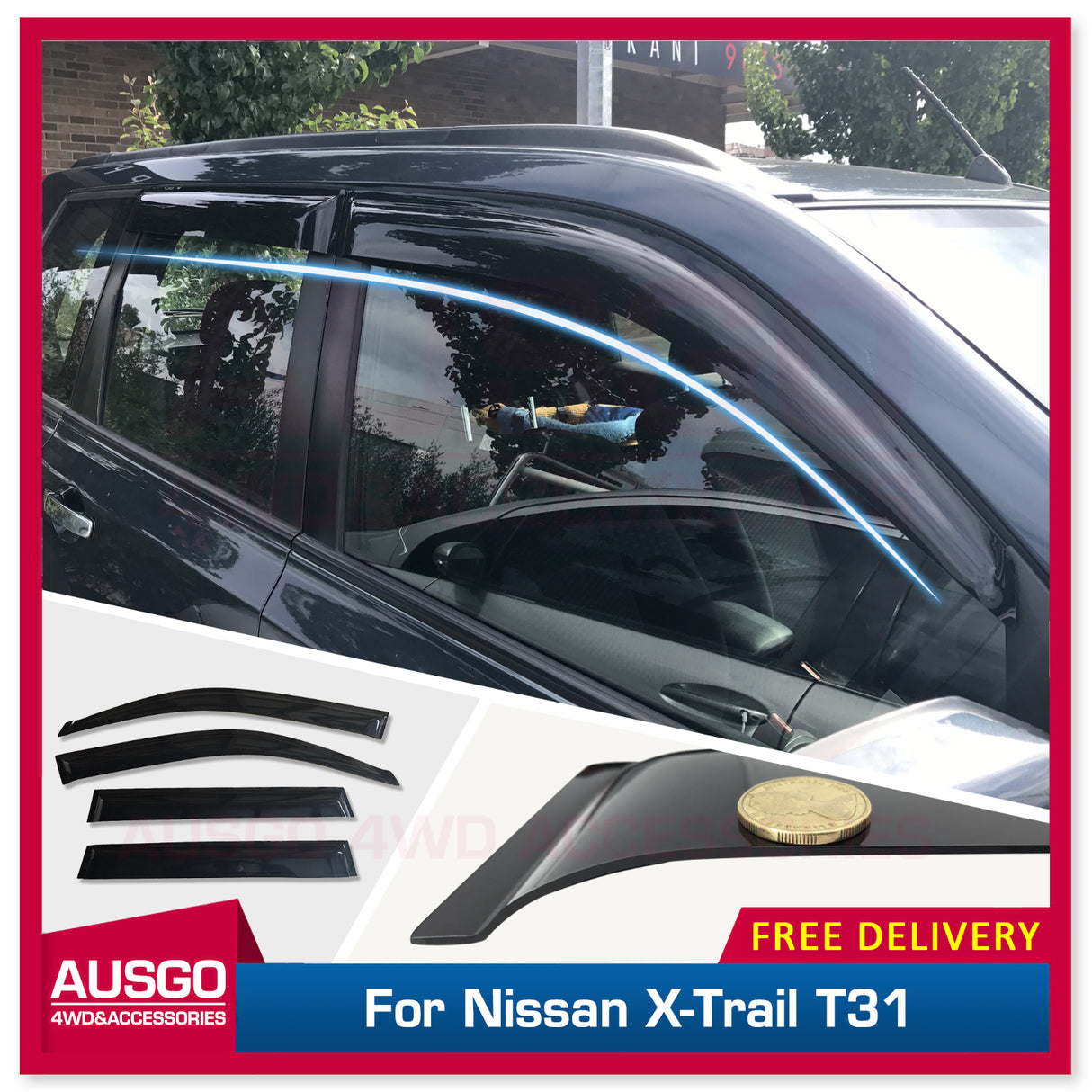 Weather Shields for Nissan X-Trail Xtrail T31 2007-2013