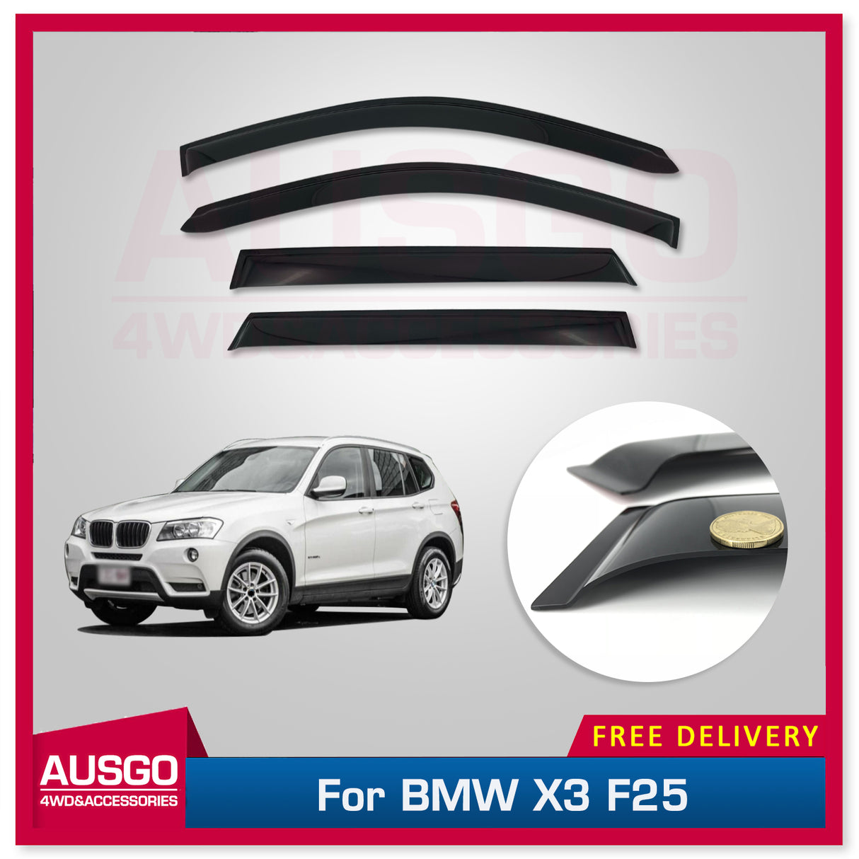 Weather Shields for BMW X3 F25 2011-2017