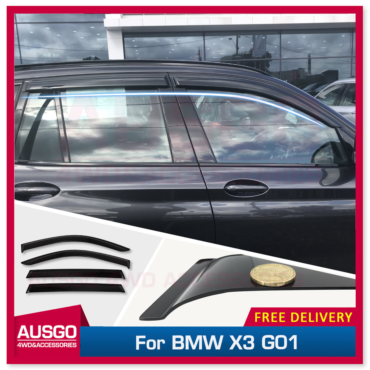 Weather Shields for BMW X3 G01 2017-Onwards