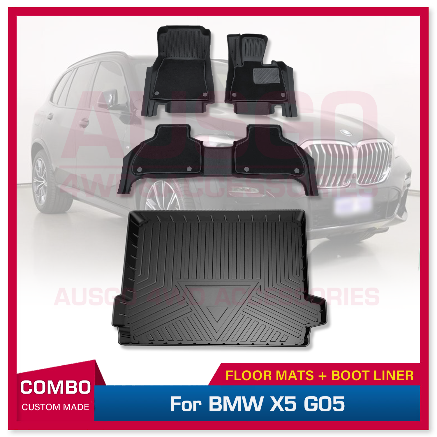 TPE Floor Mats Cargo Mat for BMW X5 G05 2018+ Door Sill Covered Car –  AUSGO 4X4 Accessories