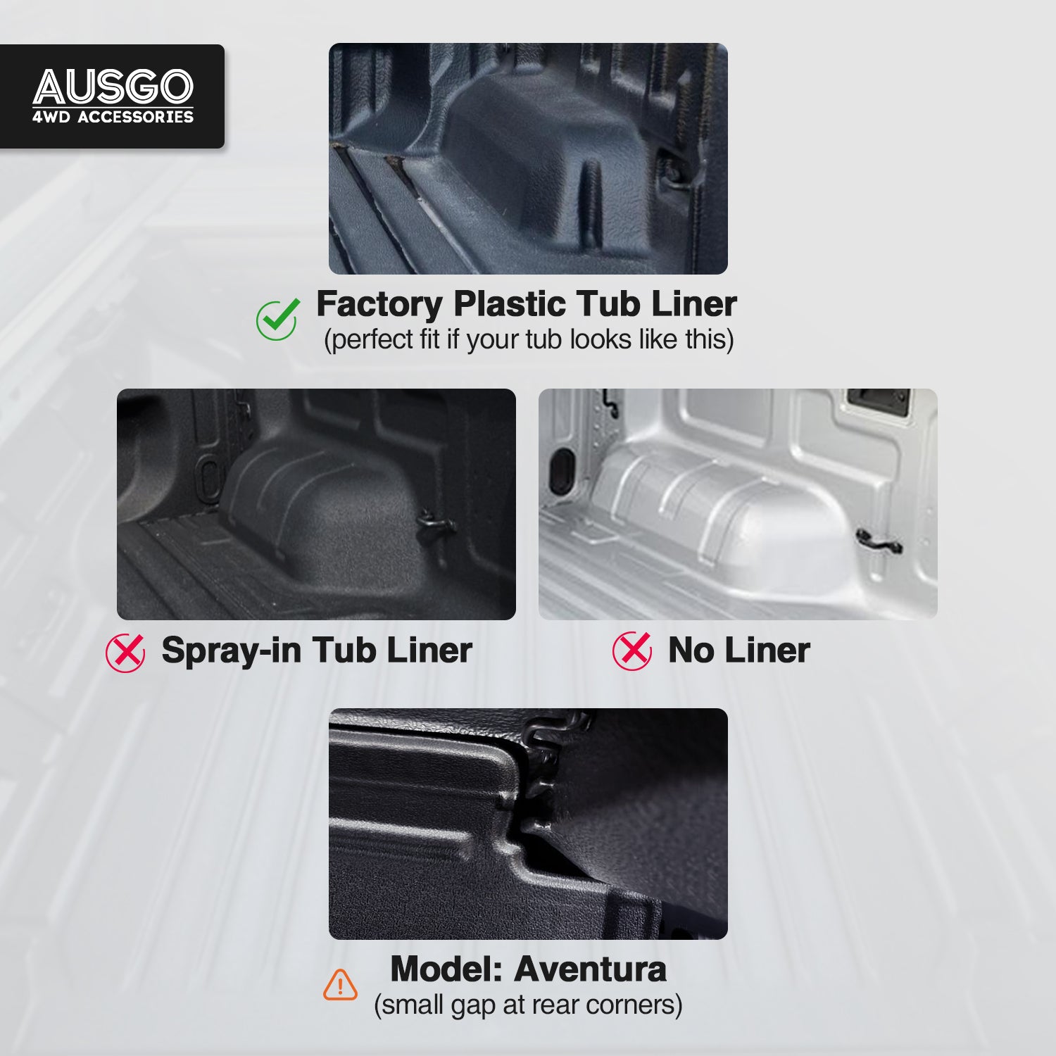 3D TPE Ute Mat for Volkswagen Amarok Next-Gen NF Dual Cab 2023-Onwards Fitted with Factory Plastic Tub Liner