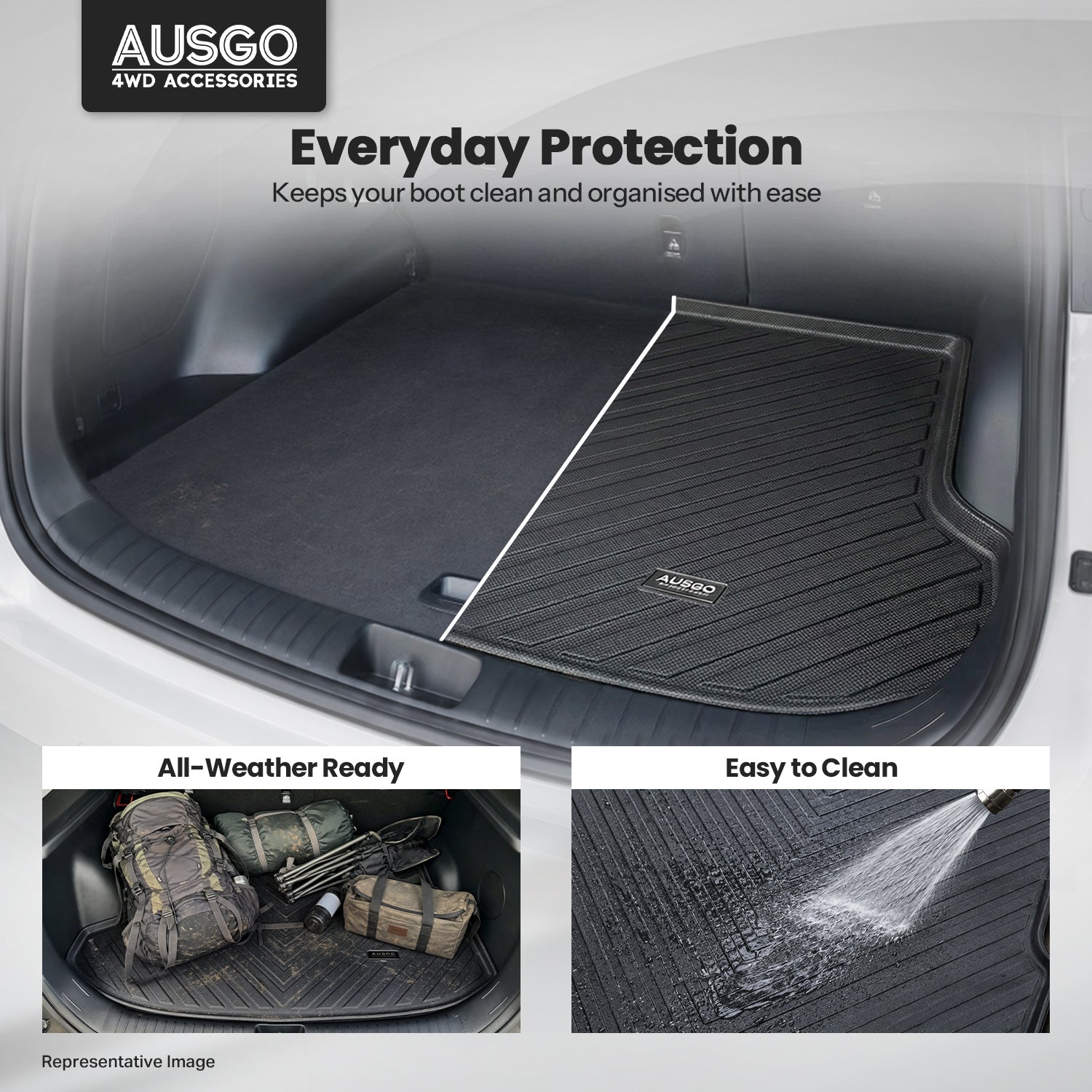 Boot Liner Back Seat Protector for Toyota RAV4 2026-Onwards