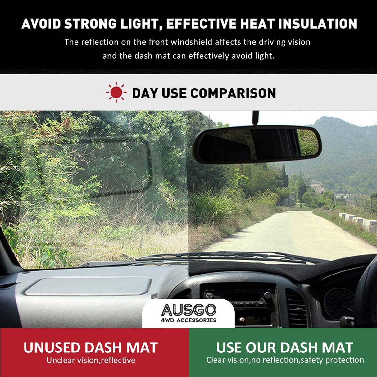 Dash Mat for Toyota Land Cruiser 70 76 78 79 Series 2009-2023