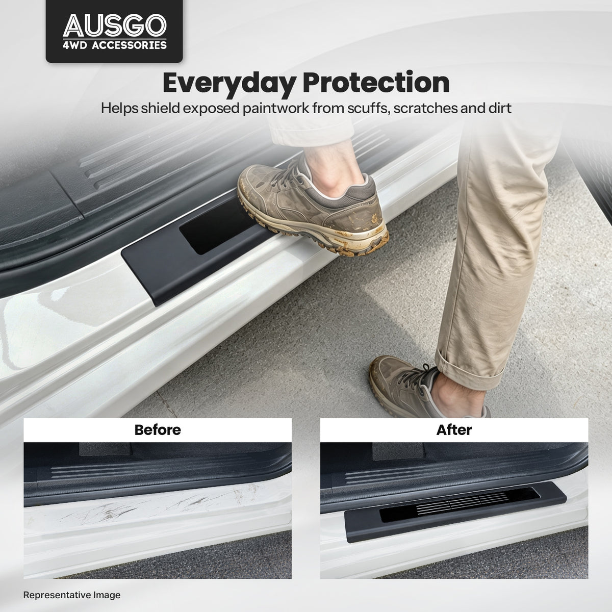 ABS Door Sill Protector for BYD Shark 6 2024-Onwards