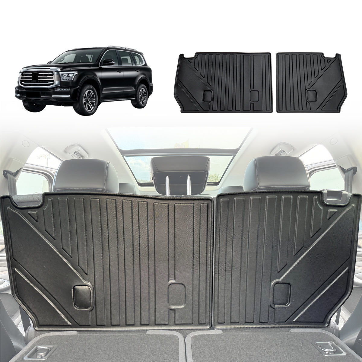 Boot Liner Back Seat Protector for GWM Tank 500 2024-Onwards