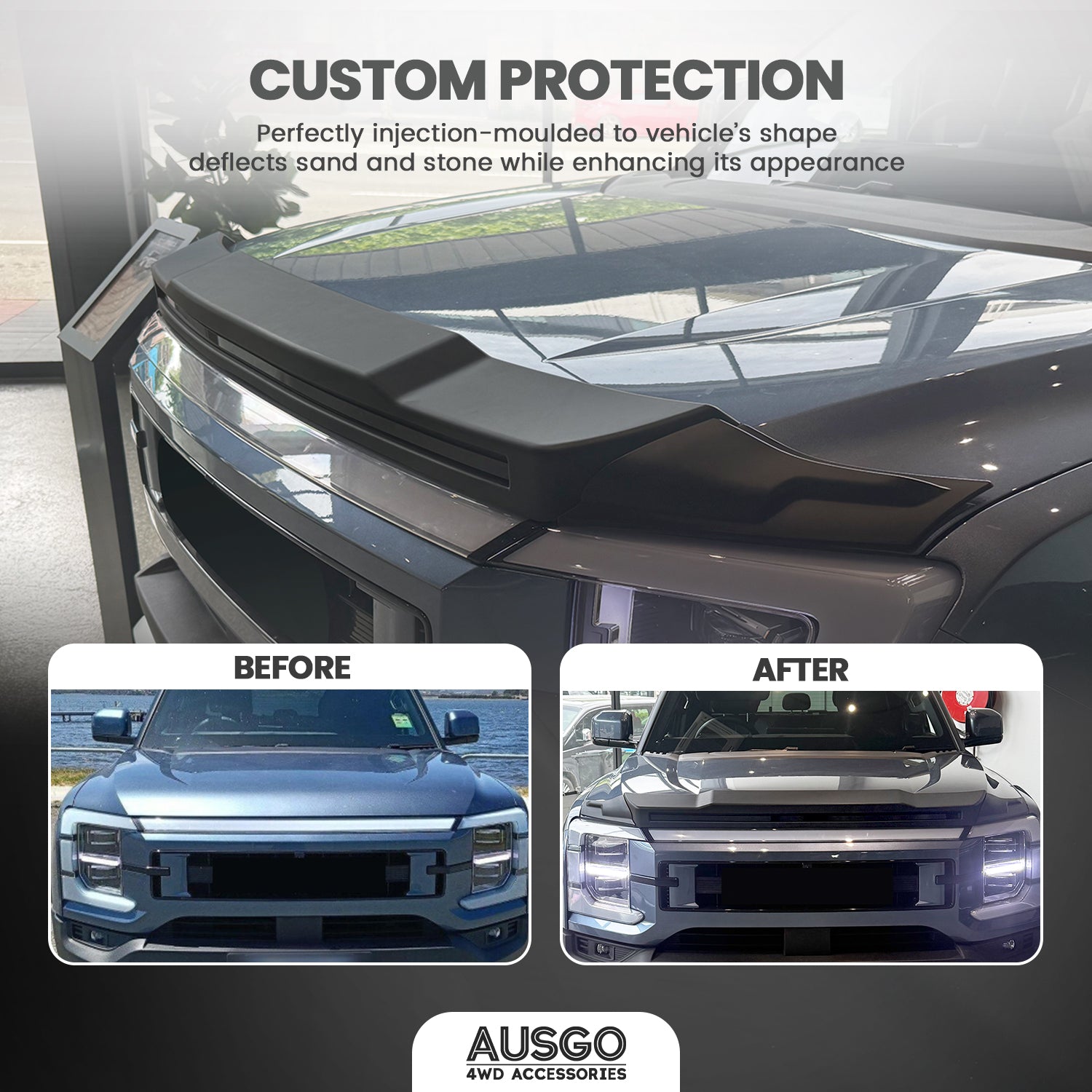 Luxury Weather Shields + Bonnet Protector for BYD Shark 6 2025-Onwards