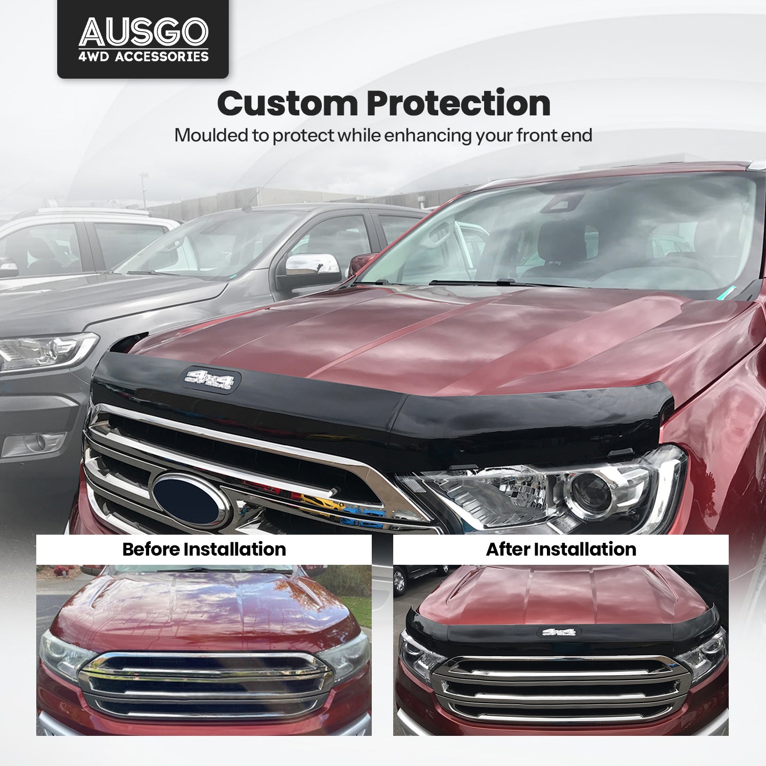 Bonnet Protector Guard for Ford Everest UA Series 2015-2022