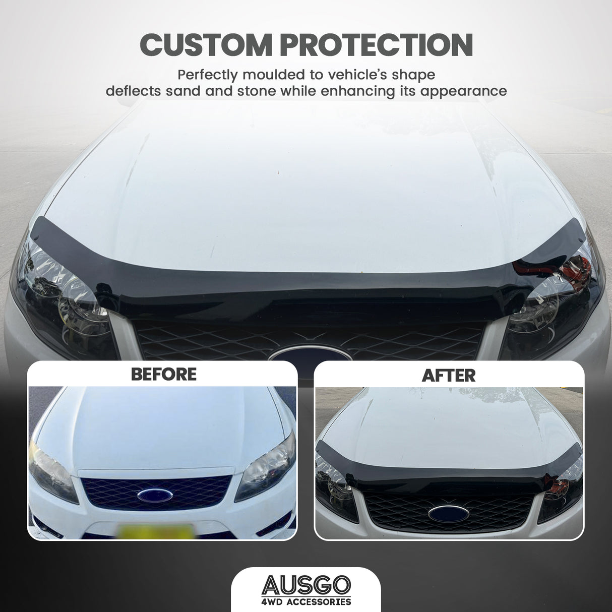Weather Shields + Bonnet Protector for Ford Falcon FG 2008-2014