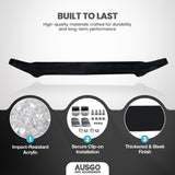 Weather Shields + Bonnet Protector for Ford Ranger Dual Cab PJ Series 2007-2009